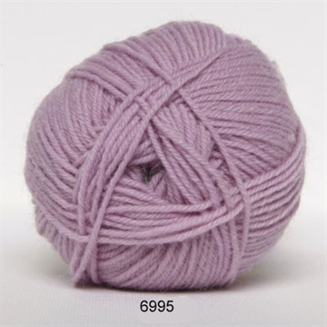 Hjertegarn Sock 4 fv. 6995 lys rosa
