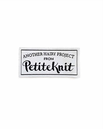 PetiteKnit label "Another Hairy Project from PetiteKnit"