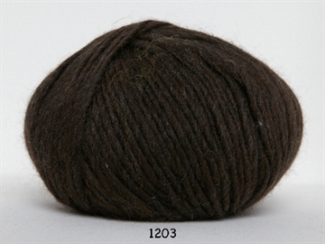 Hjertegarn Incawool fv. 1203 mørk brun