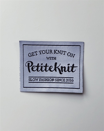 PetiteKnit label "Get your knit on"