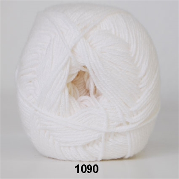Hjertegarn Lana Cotton 212 fv. 1090 hvid