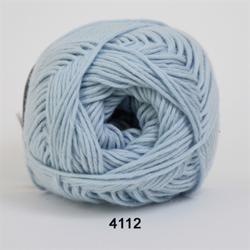 Hjertegarn Organic Cotton  fv. 4112 lys blå