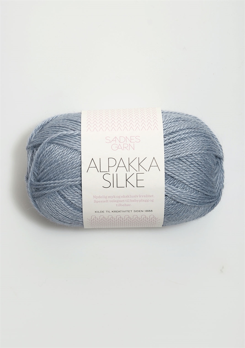 Sandnes Alpakka Silke fv. 6041 støvet blå