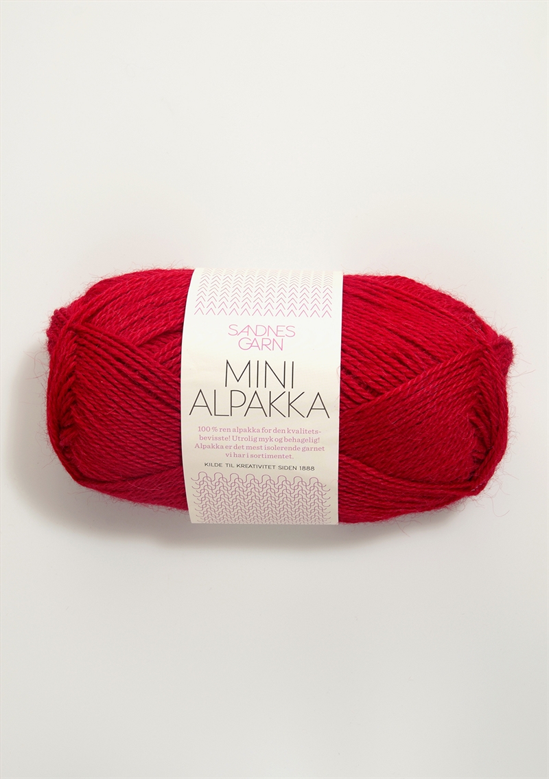 Sandnes Mini Alpakka fv. 4219 rød
